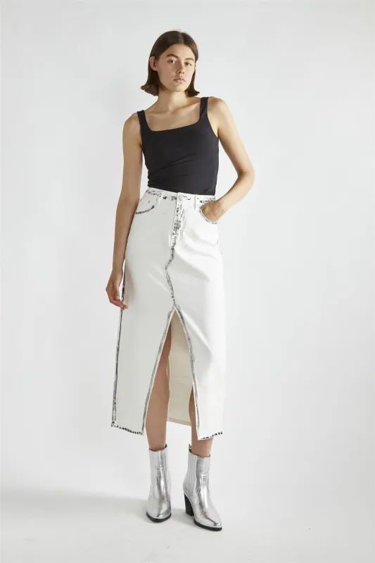 Square Neck Tank Top - Black sold by Glamorous