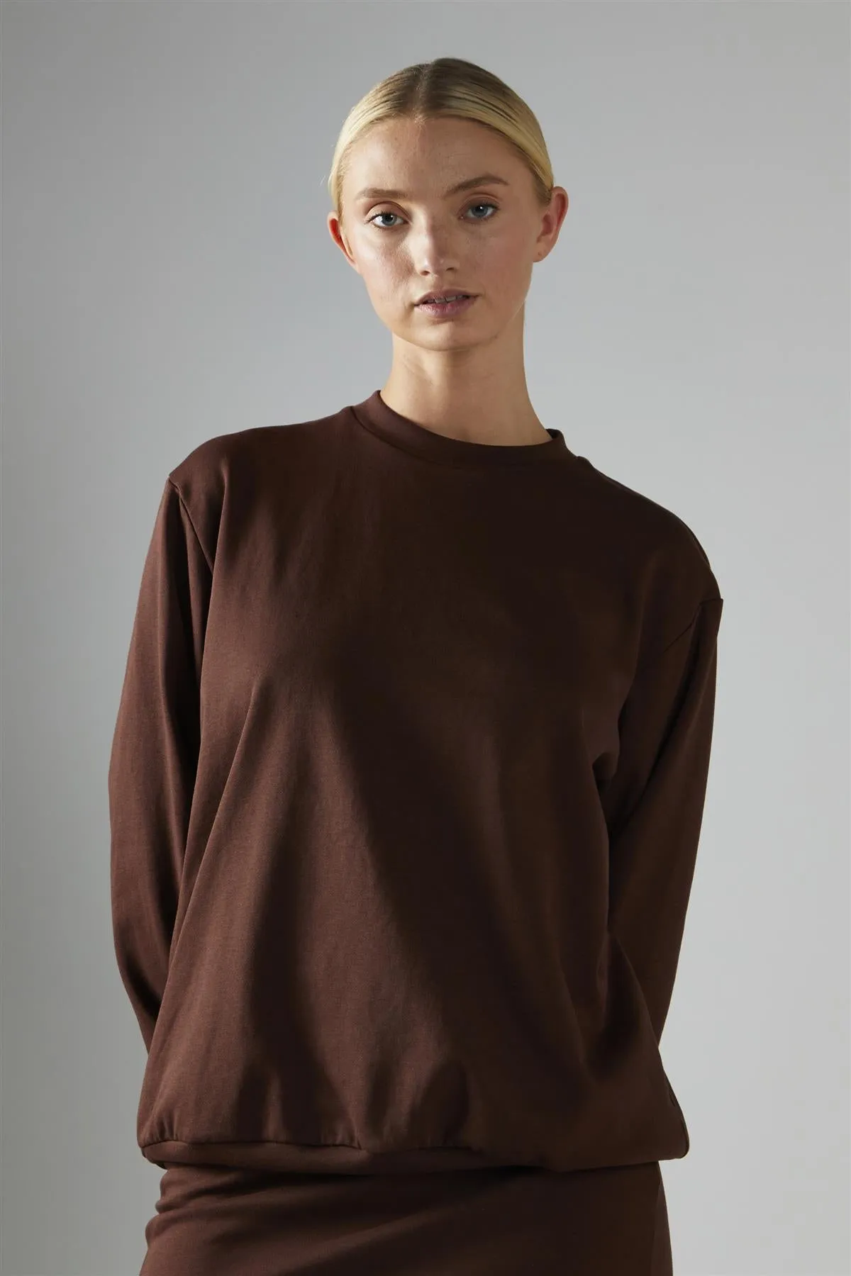 Deep-Brown Pullover Long Sleeve-Top sold by Glamorous product image thumbnail 3