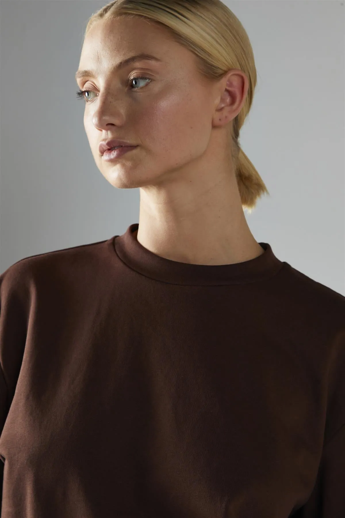 Deep-Brown Pullover Long Sleeve-Top sold by Glamorous product image thumbnail 4