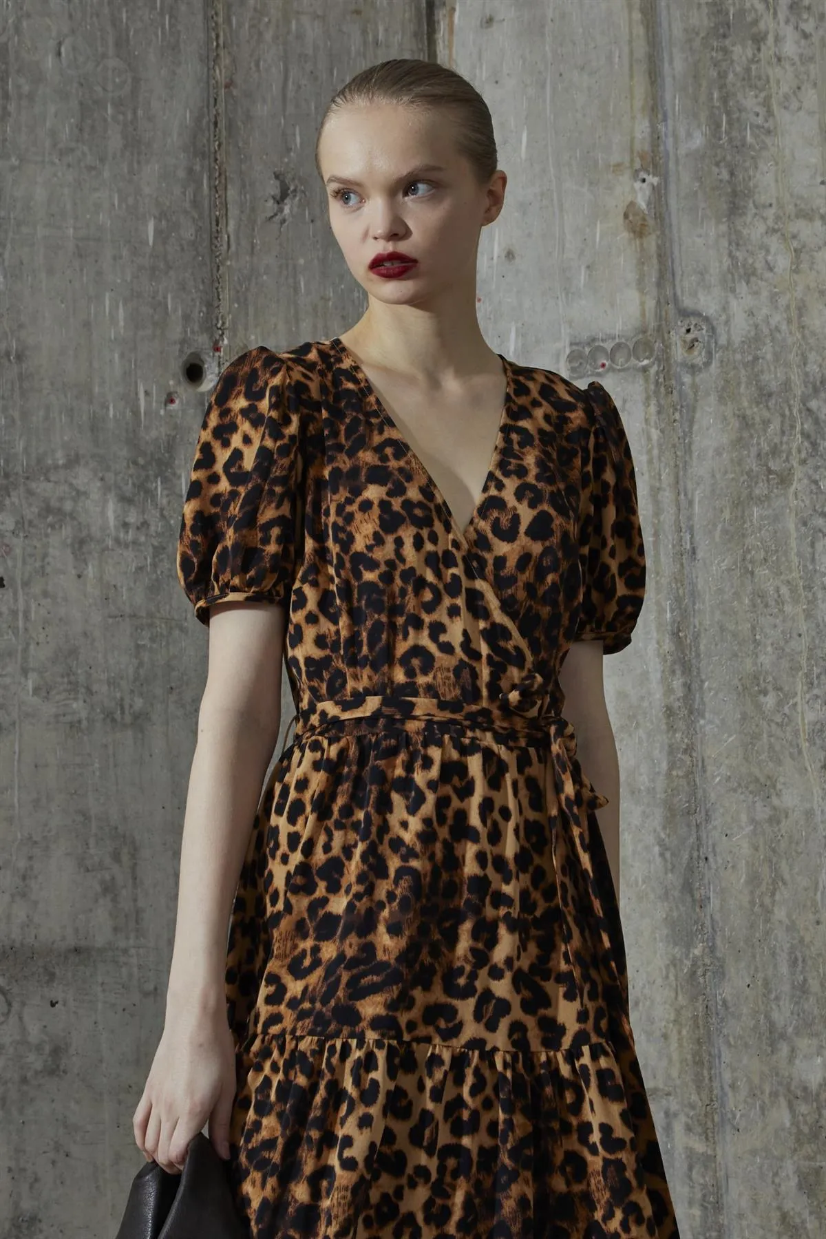 Leopard Wrap Maxi-Dress sold by Glamorous product image thumbnail 3