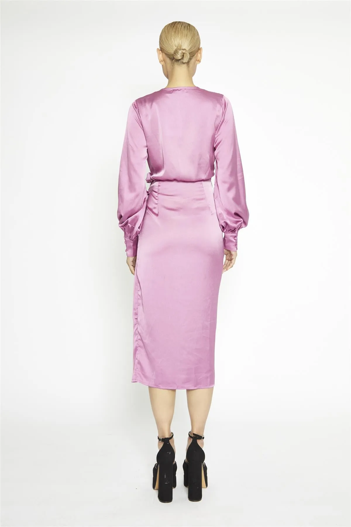 Orchid Wrap Midi-Dress sold by Glamorous product image thumbnail 2