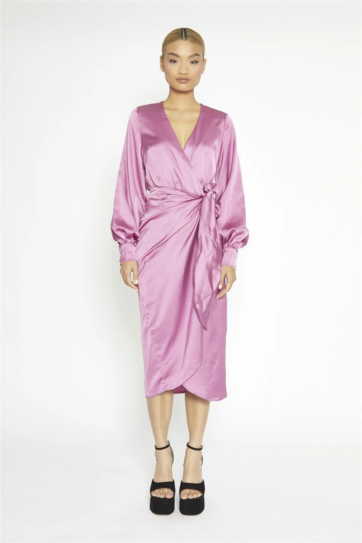 Orchid Wrap Midi-Dress sold by Glamorous product image thumbnail 3