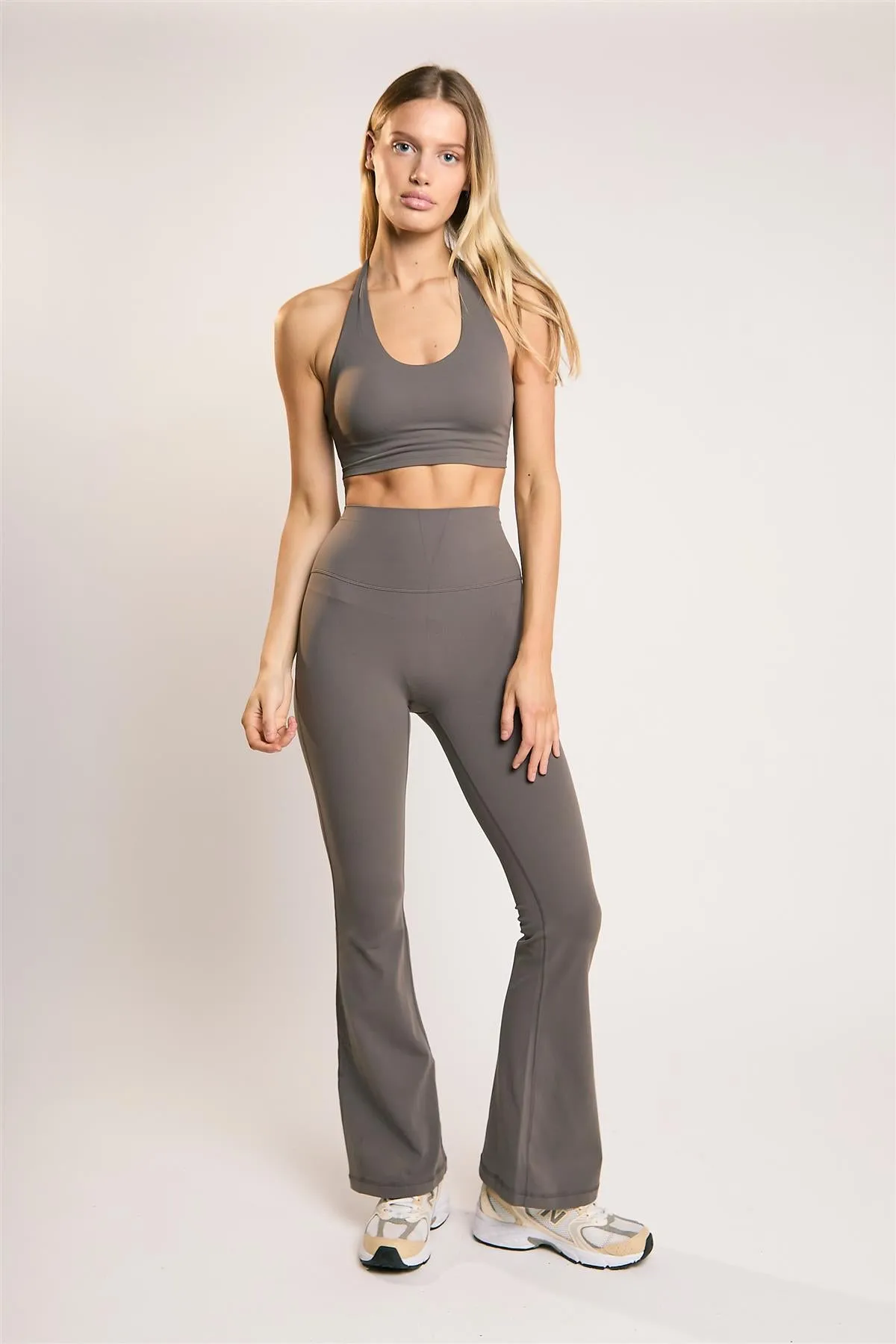 Signature Khaki Halter-Neck Crop-Top sold by Glamorous