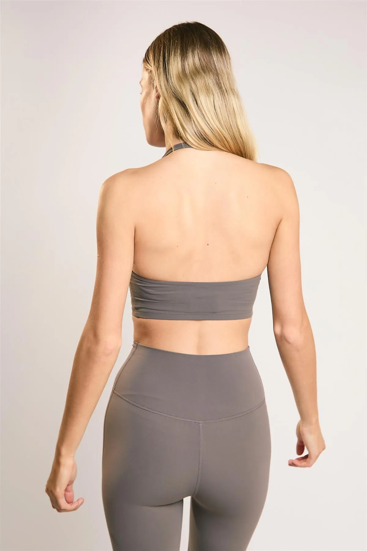 Signature Khaki Halter-Neck Crop-Top sold by Glamorous product image thumbnail 2