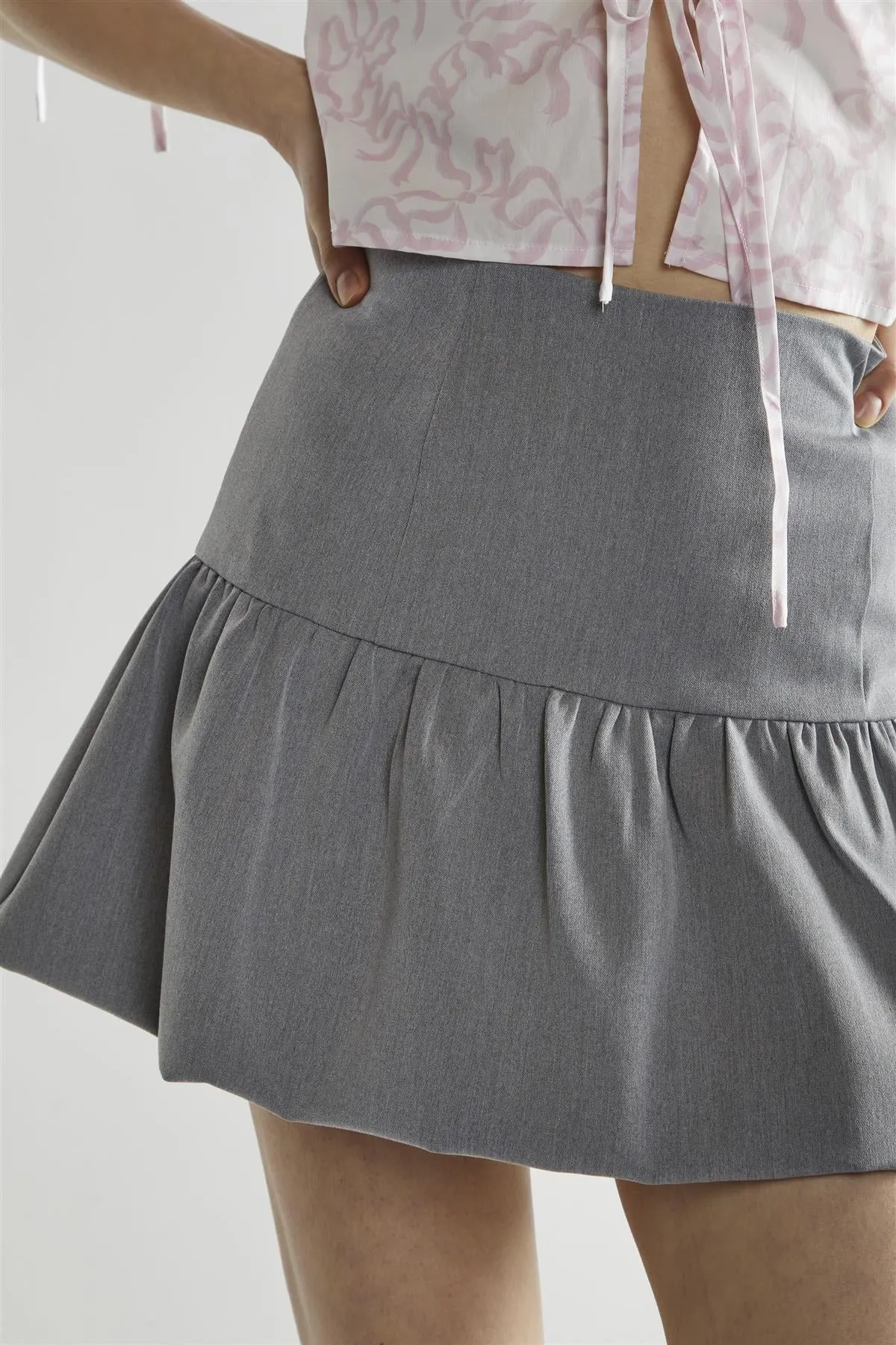 Grey Half Tutu Mini-Skirt sold by Glamorous product image thumbnail 4