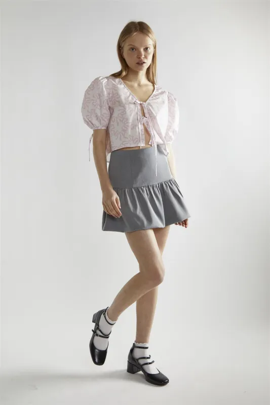 Grey Half Tutu Mini-Skirt sold by Glamorous