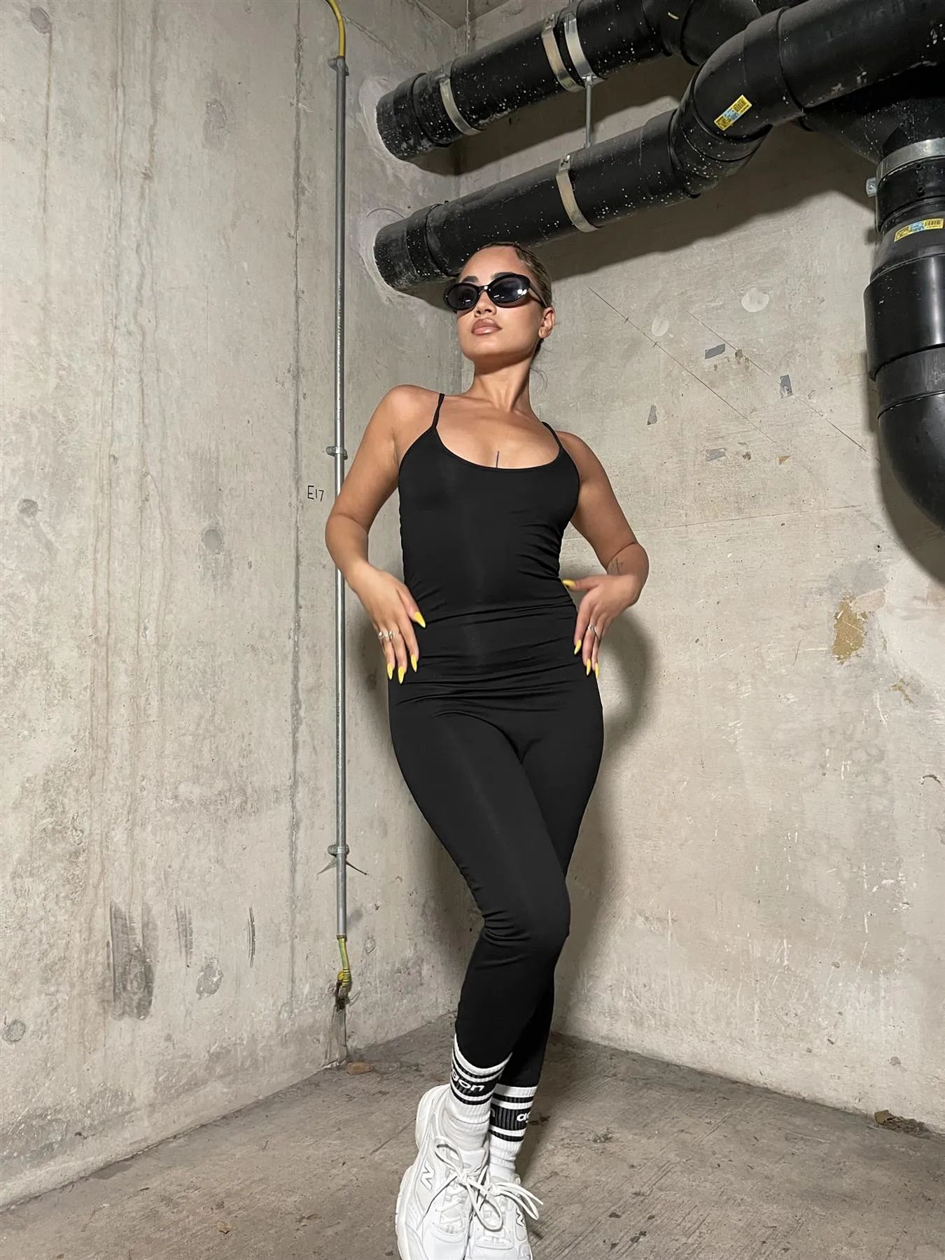 Black Scoop-Neck Full-Body-Unitard sold by Glamorous product image thumbnail 3