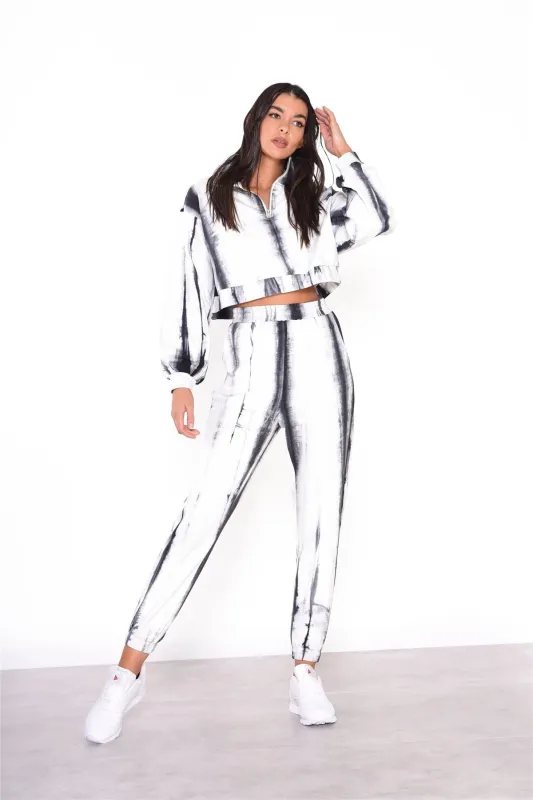 Grey Tie Dye Loungewear Joggers sold by Glamorous