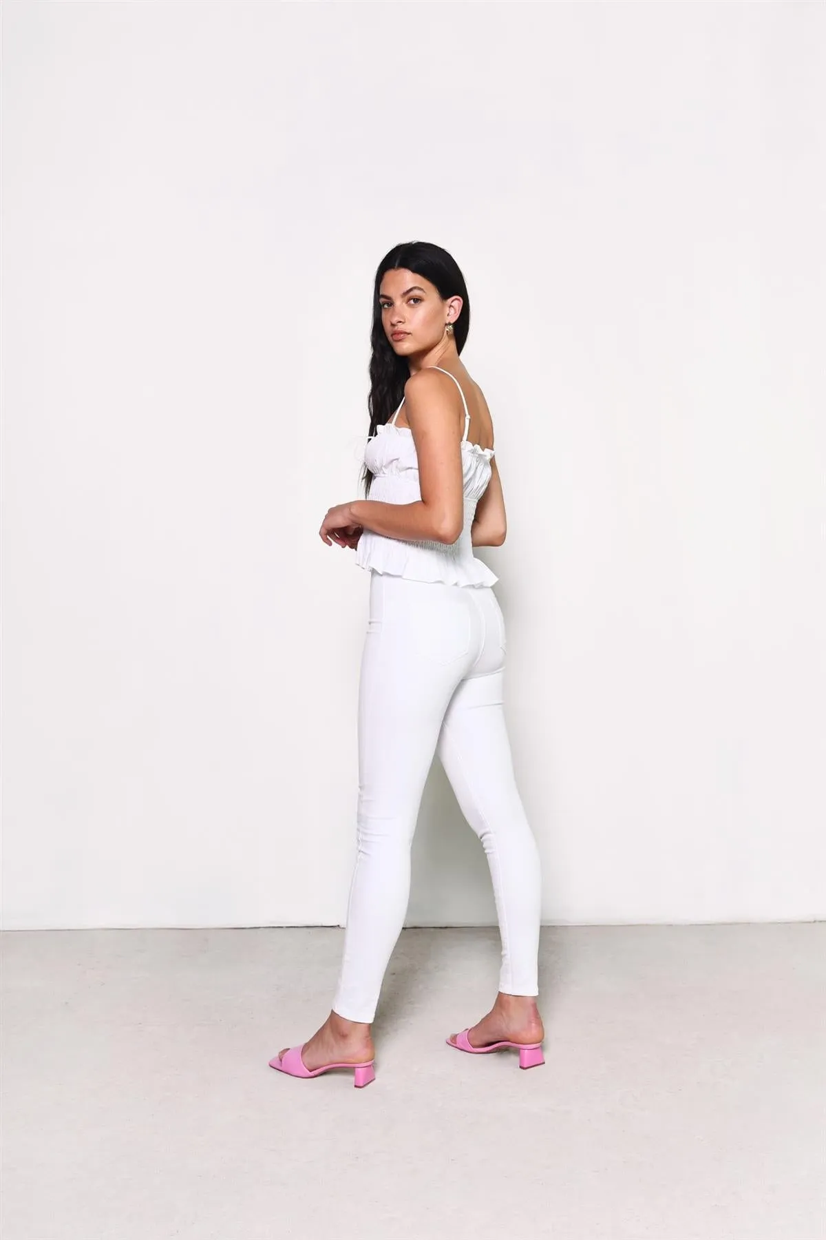 White Skinny-Jeans sold by Glamorous product image thumbnail 2
