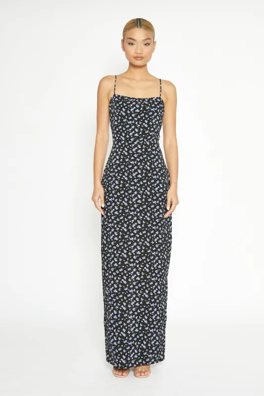 Glamorous Black Rose Straight-Fit Midaxi Dress sold by Glamorous