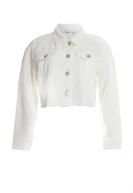 LADIES JACKET EA0085-WHITE sold by Glamorous