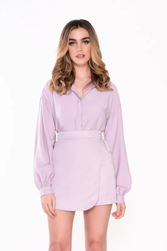 Glamorous Heather Button Front Shirt sold by Glamorous