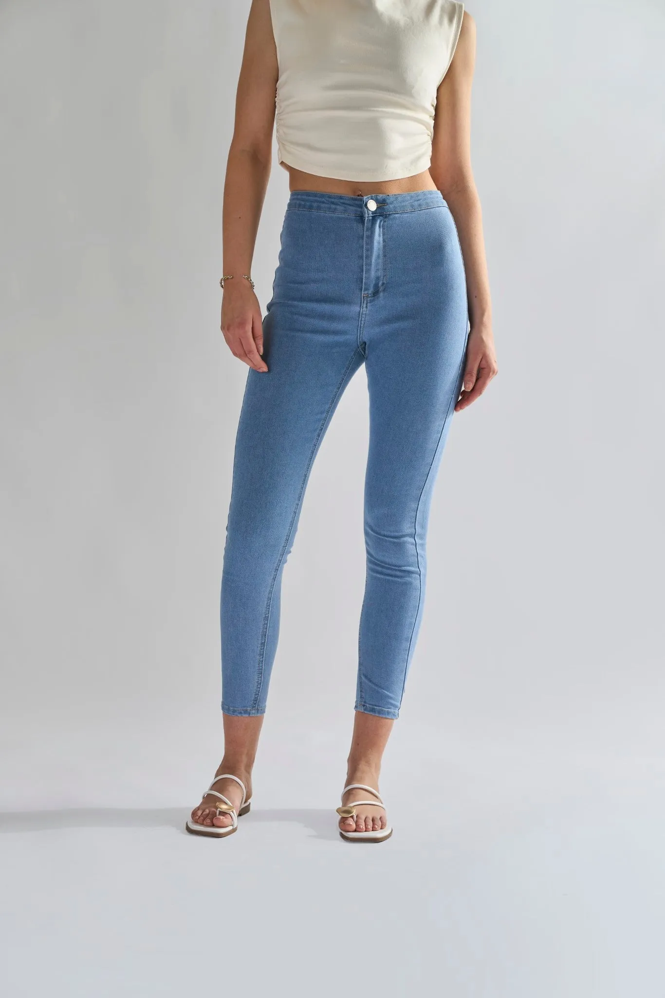 Glamorous Bleach Stonewash Skinny Jeans sold by Glamorous product image thumbnail 3