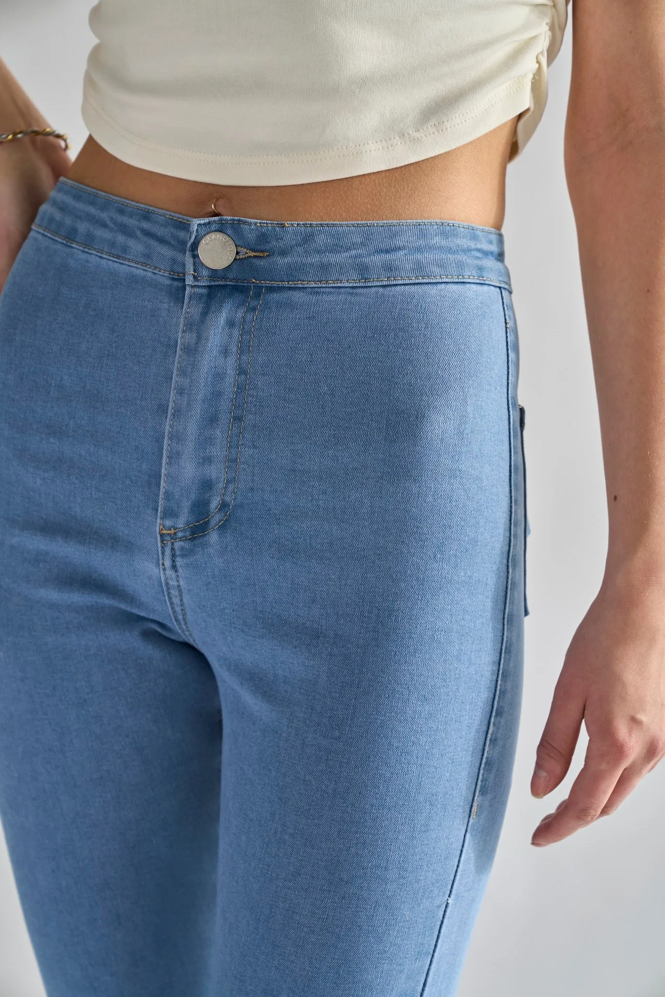 Glamorous Bleach Stonewash Skinny Jeans sold by Glamorous product image thumbnail 4