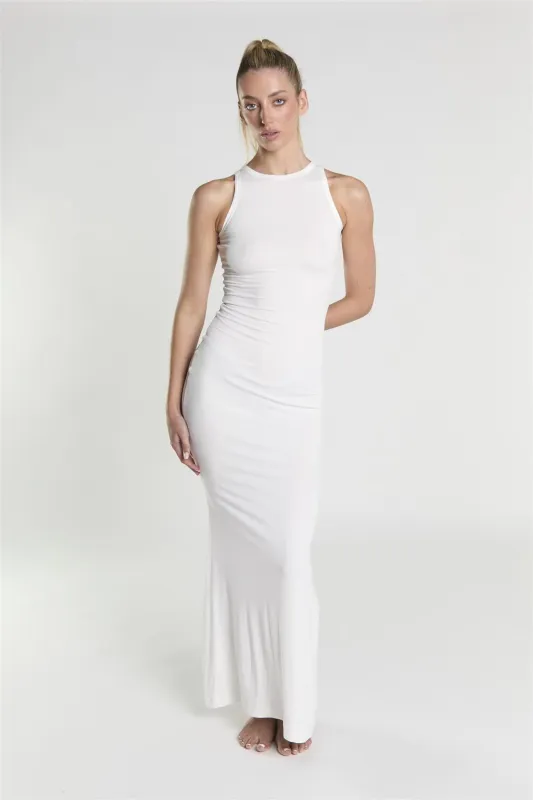 Racerback Maxi Dress - White sold by Glamorous