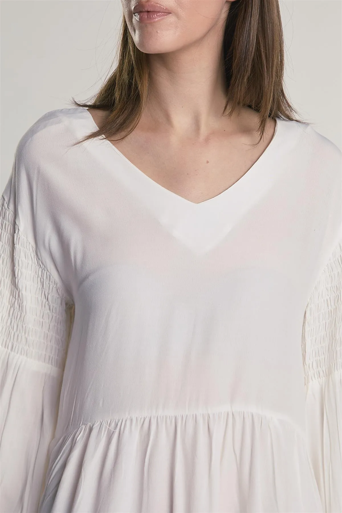 White Tiered Midi-Dress sold by Glamorous product image thumbnail 4