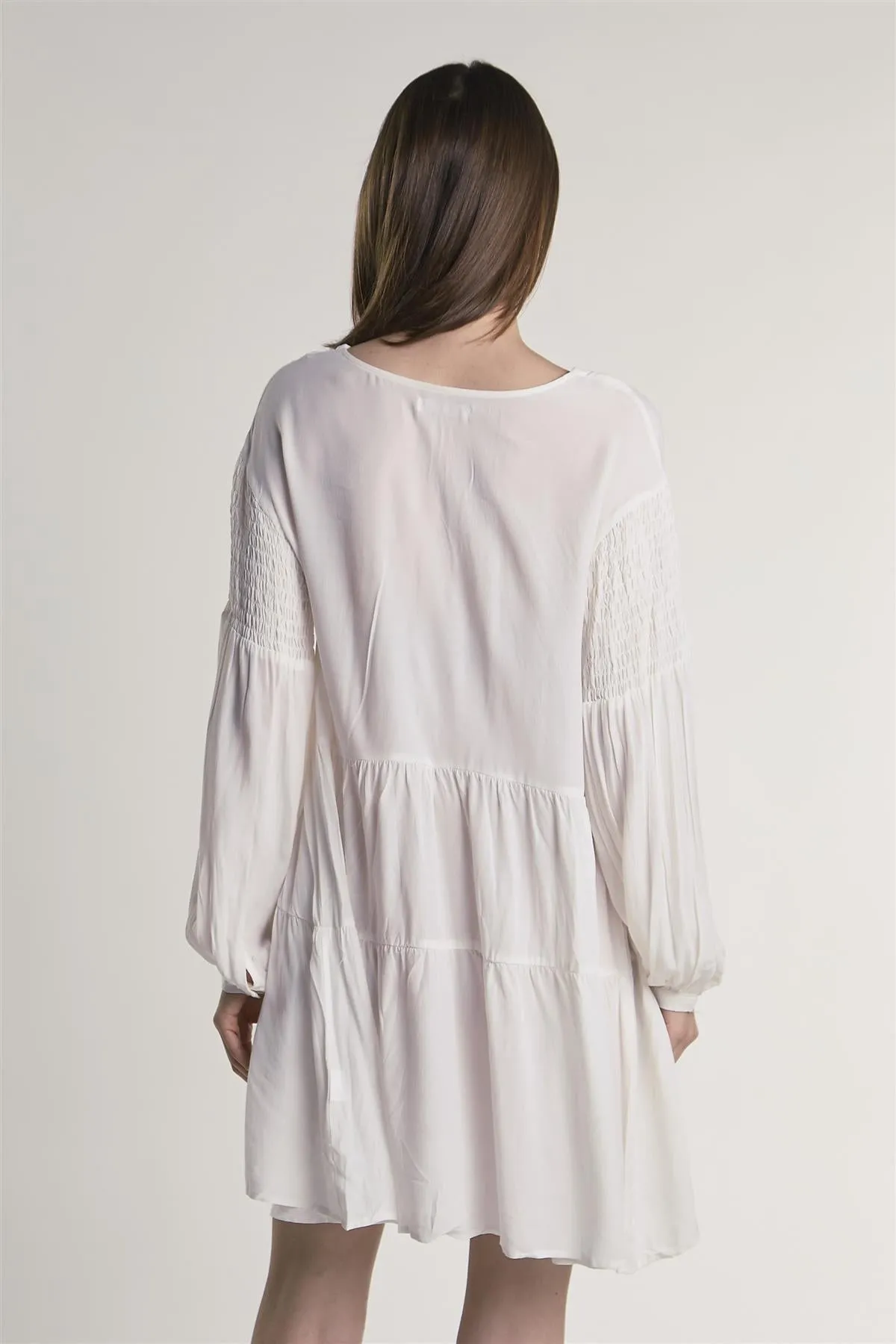 White Tiered Midi-Dress sold by Glamorous product image thumbnail 2