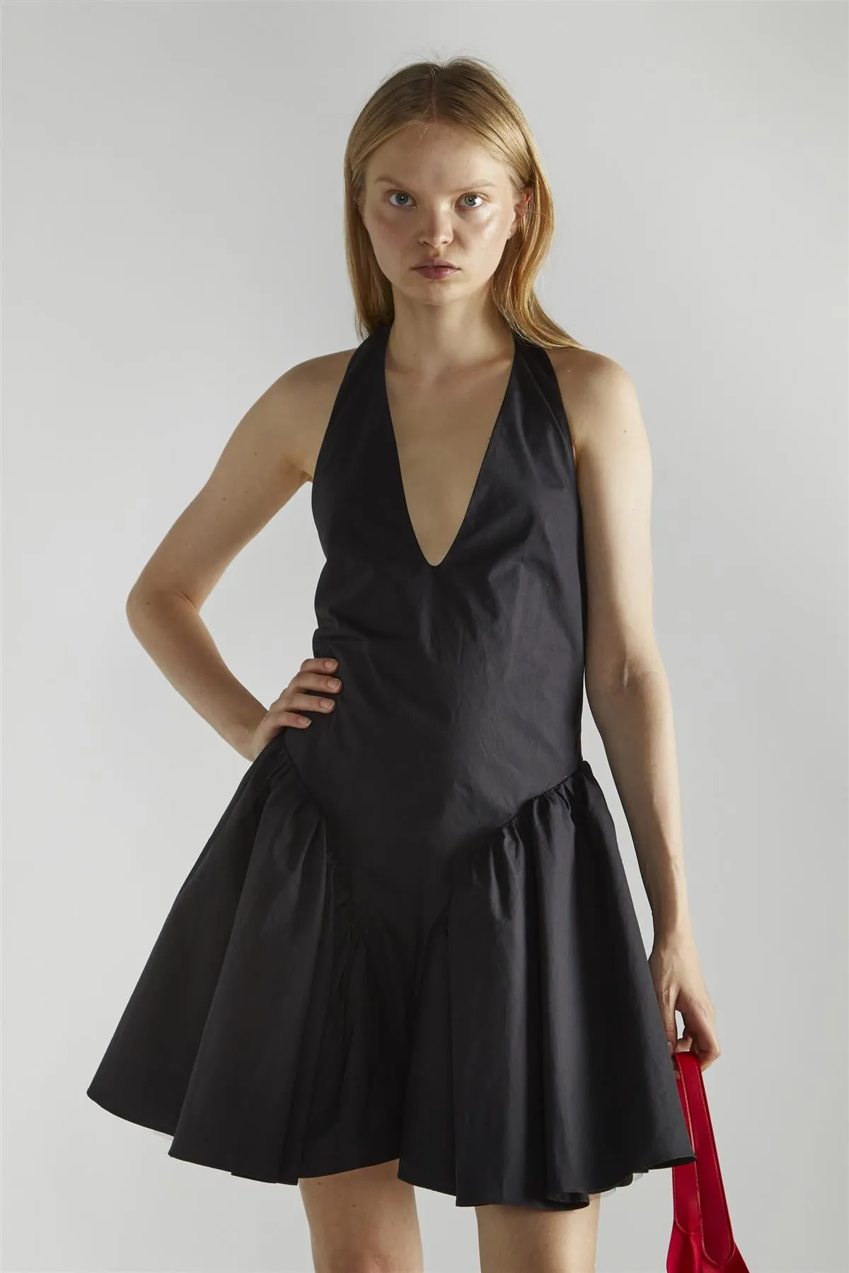 Black V-Neck- Mini-Dresses sold by Glamorous product image thumbnail 3