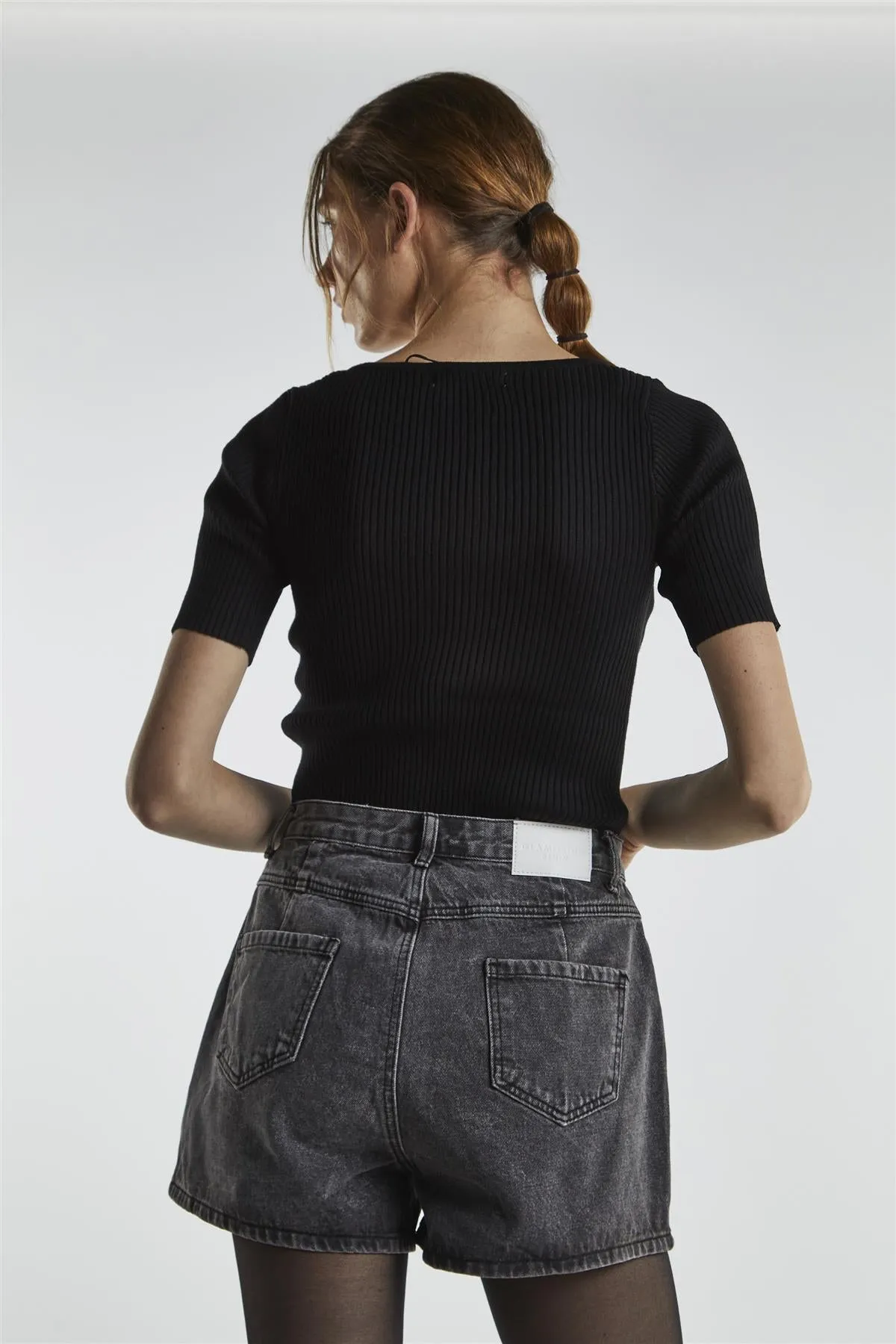 Black Cut-Out Crop-Top sold by Glamorous product image thumbnail 2