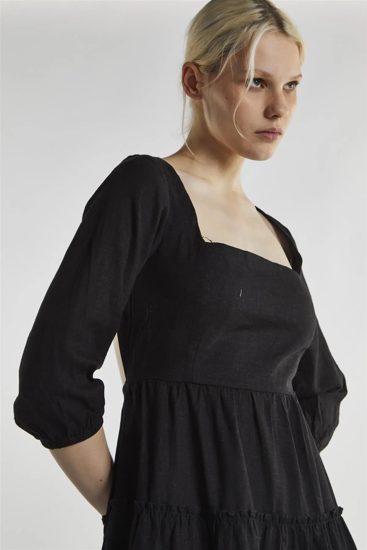 Black Square Neck Mini-Dress sold by Glamorous product image thumbnail 4