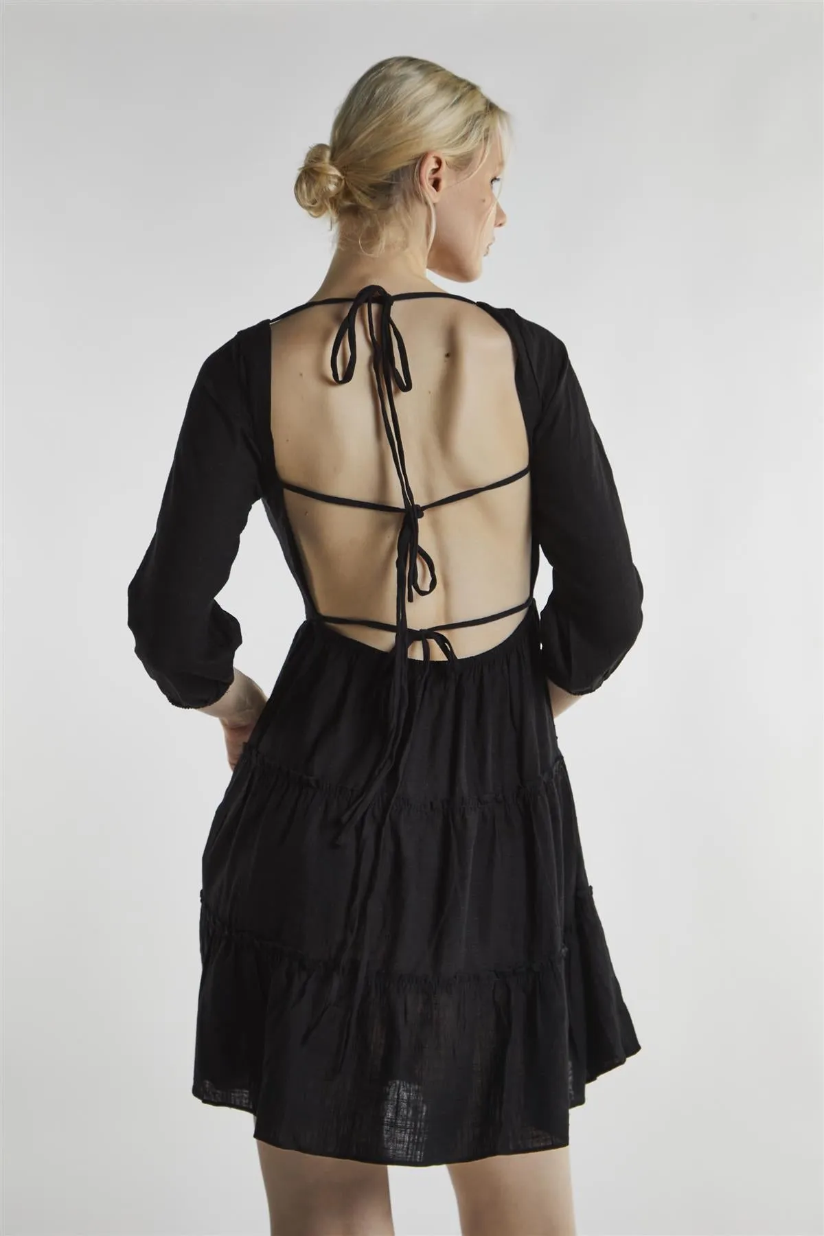 Black Square Neck Mini-Dress sold by Glamorous product image thumbnail 2