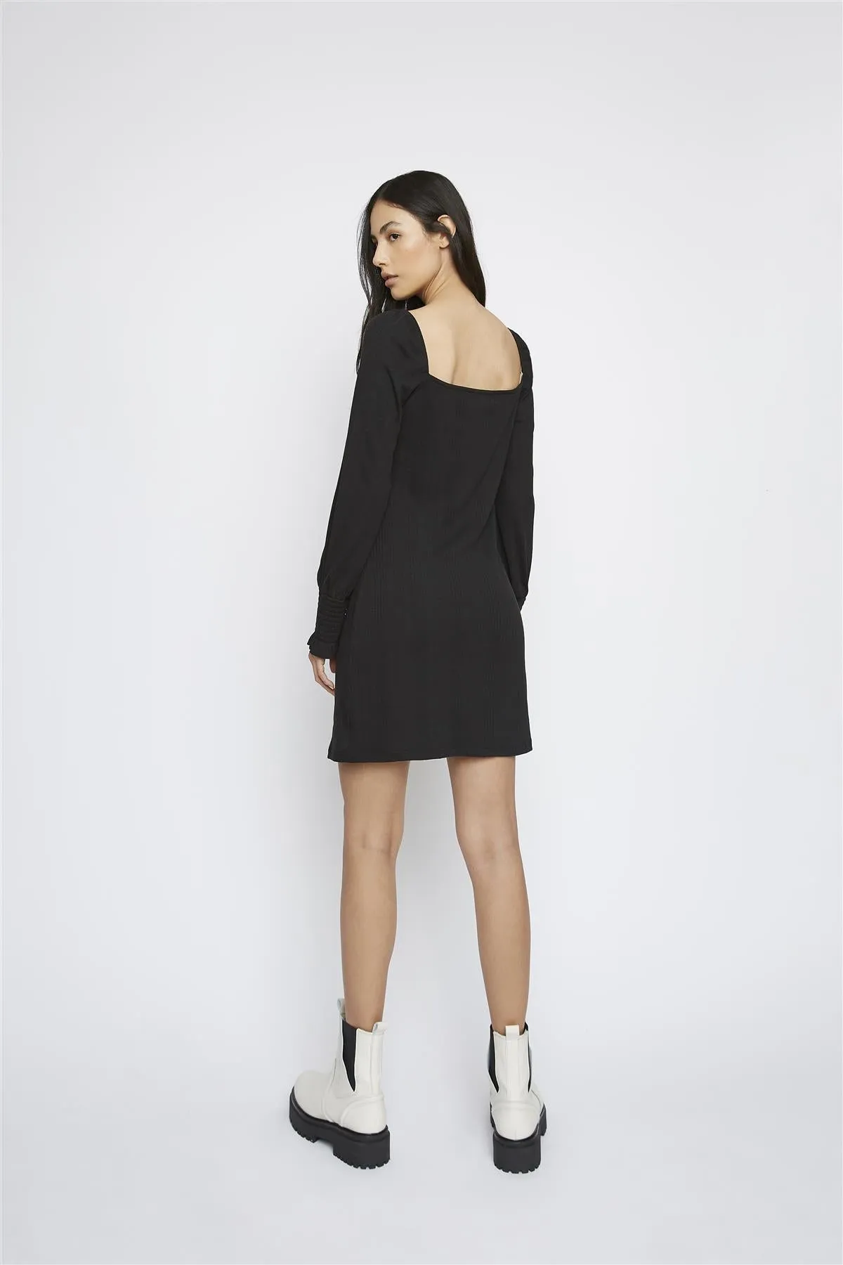 Black Square-Neck Mini-Dress sold by Glamorous product image thumbnail 2