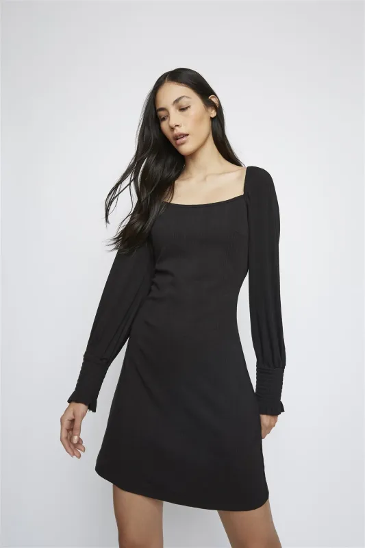 Black Square-Neck Mini-Dress sold by Glamorous