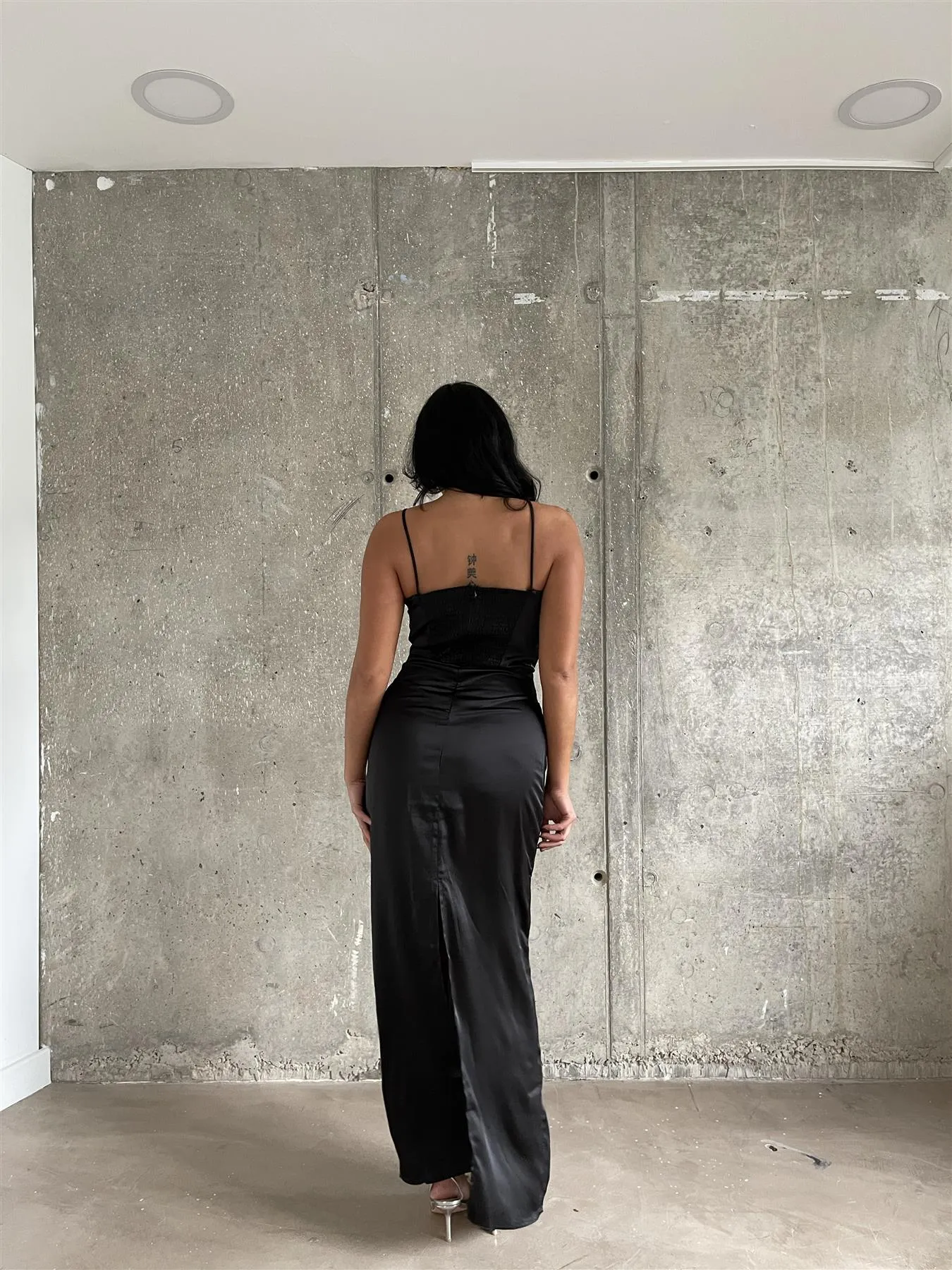 Black Satin Maxi-Dress sold by Glamorous product image thumbnail 2