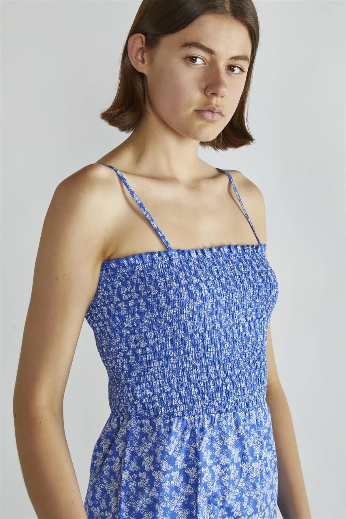 Ultramarine-Ditsy Wide-Leg Cropped-Jumpsuit sold by Glamorous product image thumbnail 4