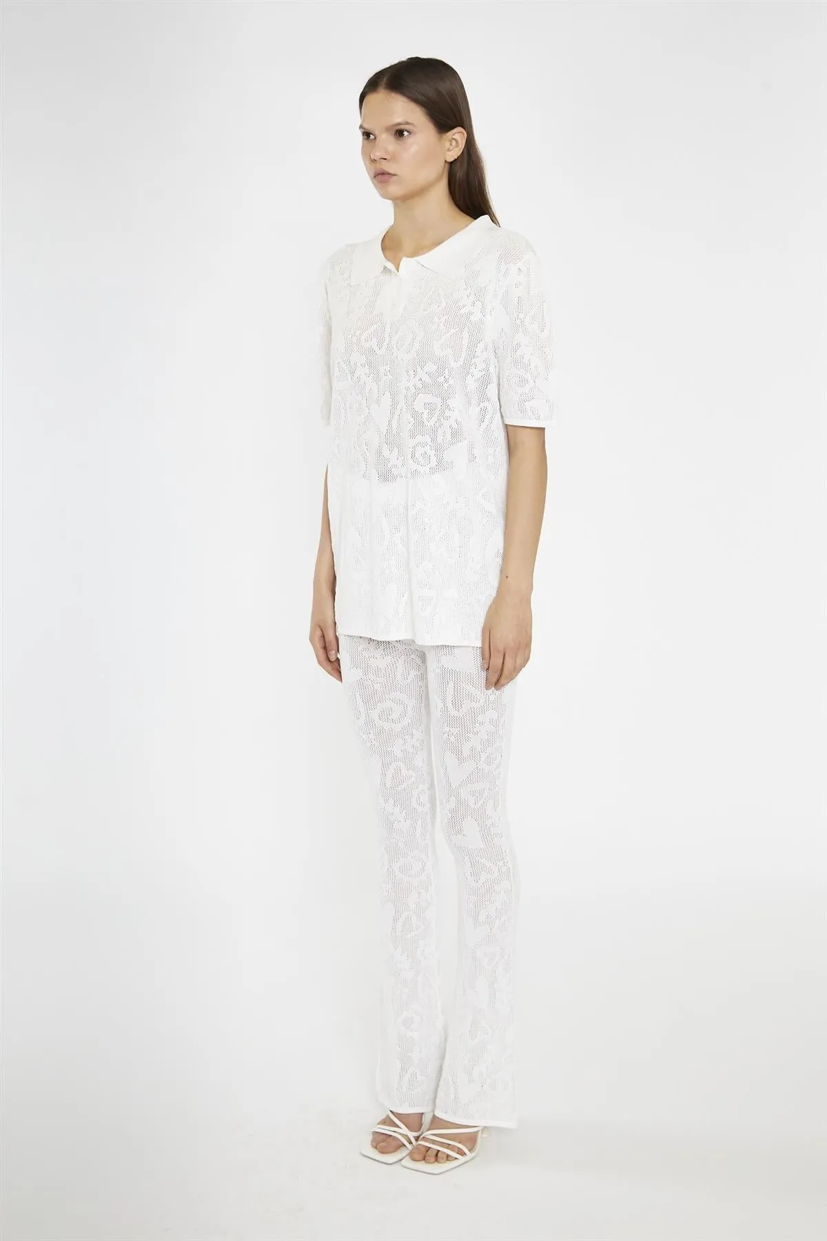 White-Textured Knit-Top sold by Glamorous product image thumbnail 4