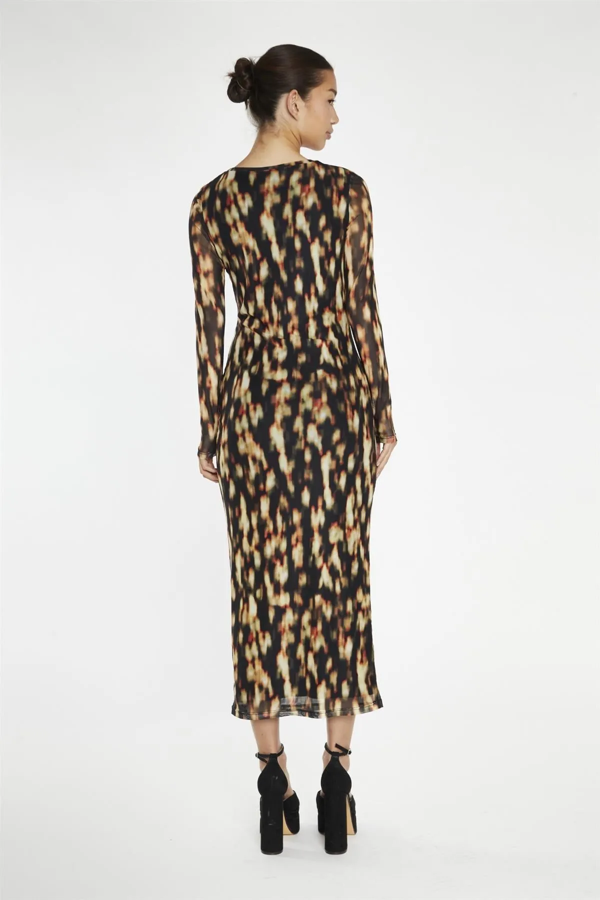 Digital Tie-Dye Mesh Bodycon Midi-Dress sold by Glamorous product image thumbnail 2