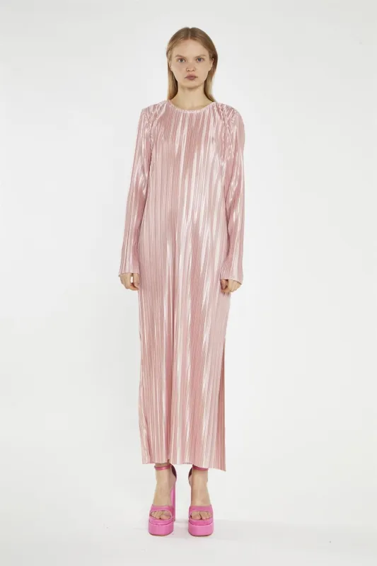 Pink-Plisse Maxi-Dress made by Glamorous