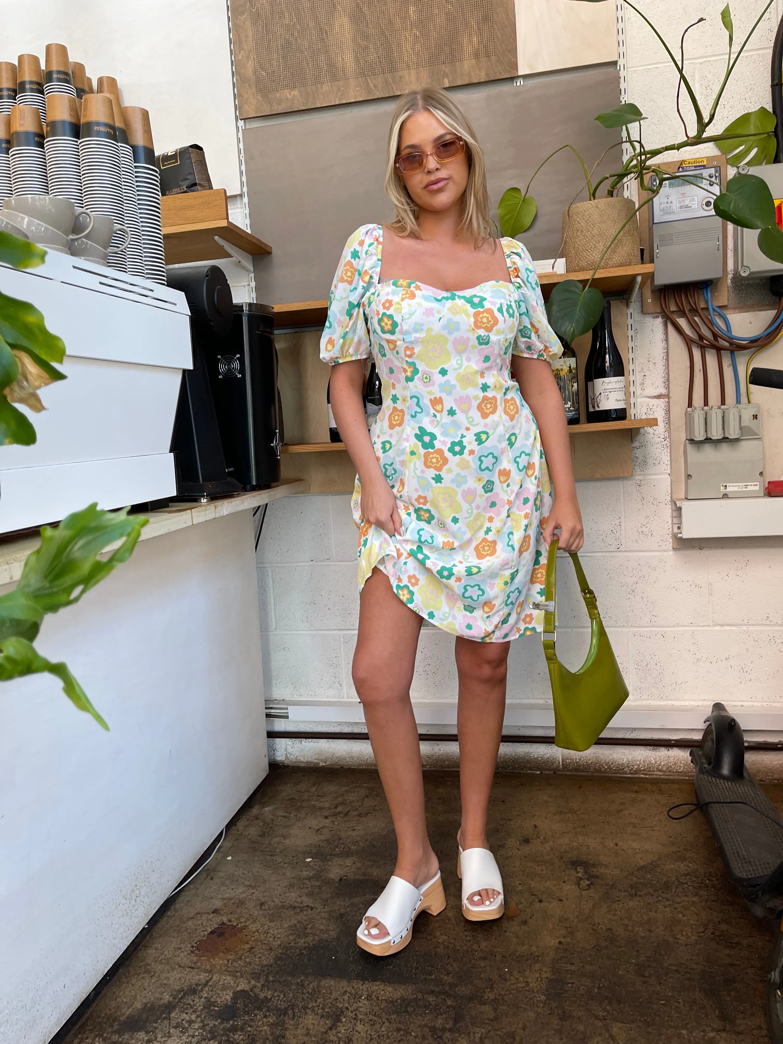 Retro Spring-Floral Bust Detail Mini-Dress sold by Glamorous product image thumbnail 2