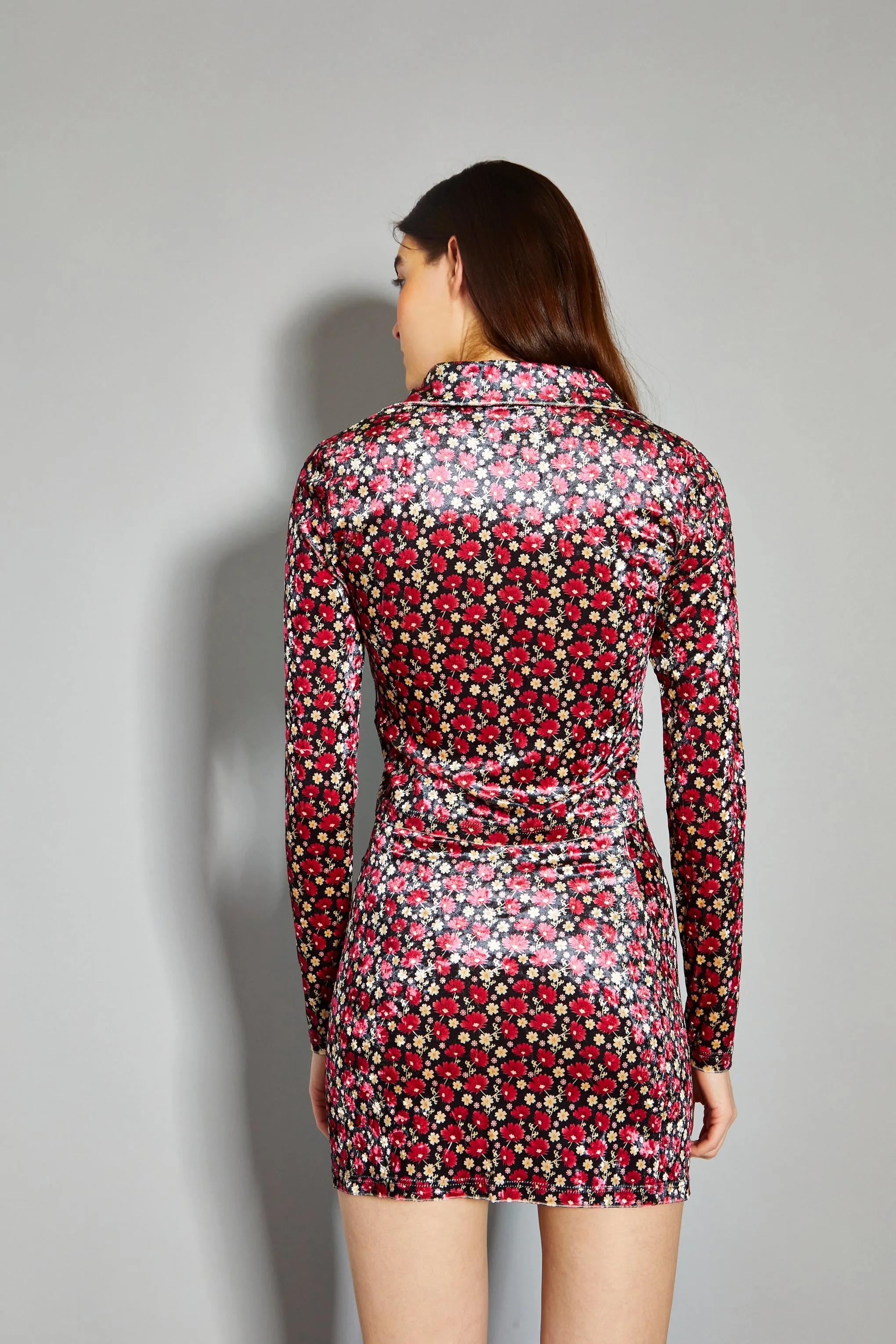 Glamorous Floral Print Velvet Mini Skirt sold by Glamorous product image thumbnail 3
