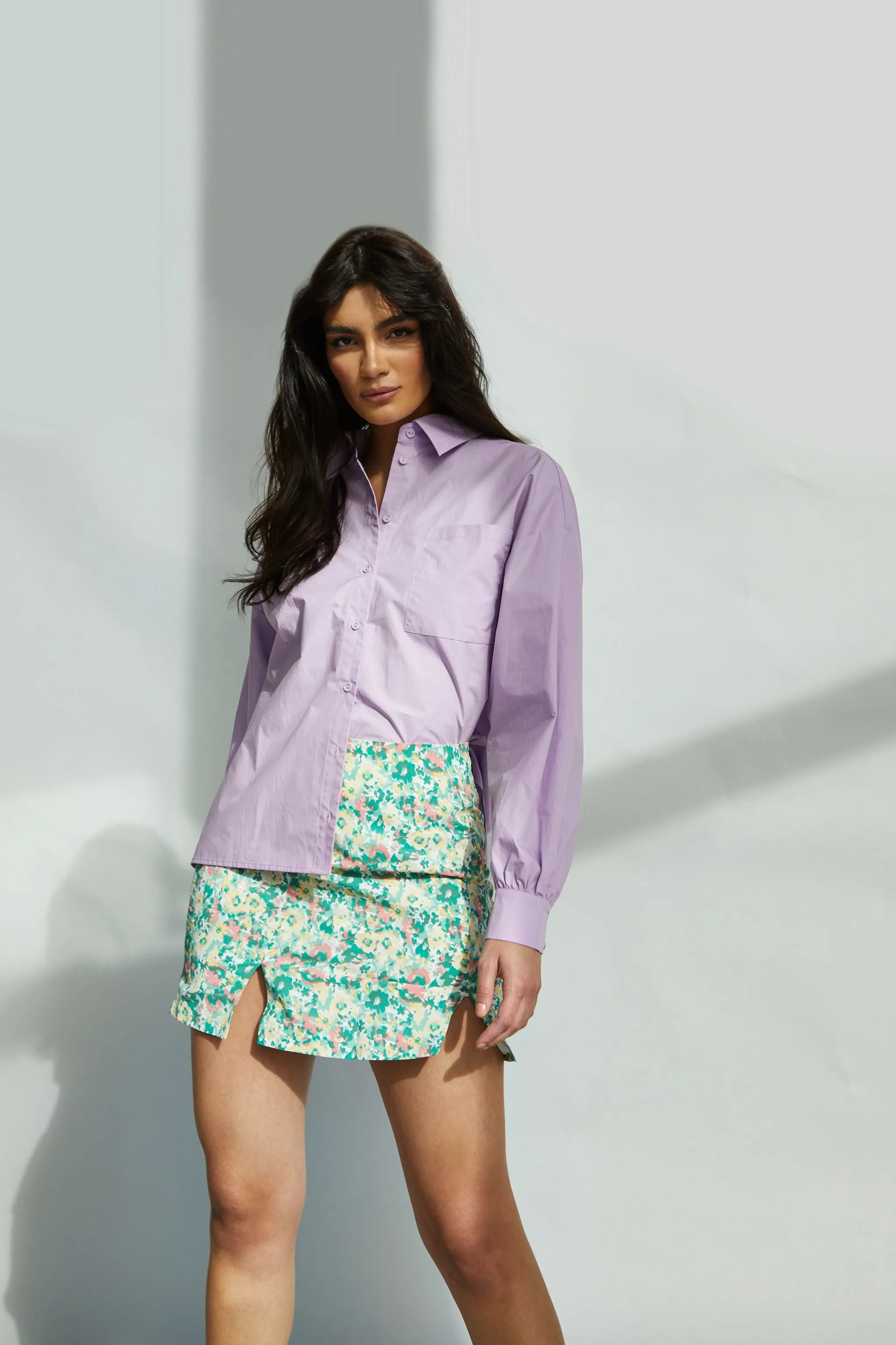 Glamorous Abstract Floral Split Mini Skirt sold by Glamorous product image thumbnail 4