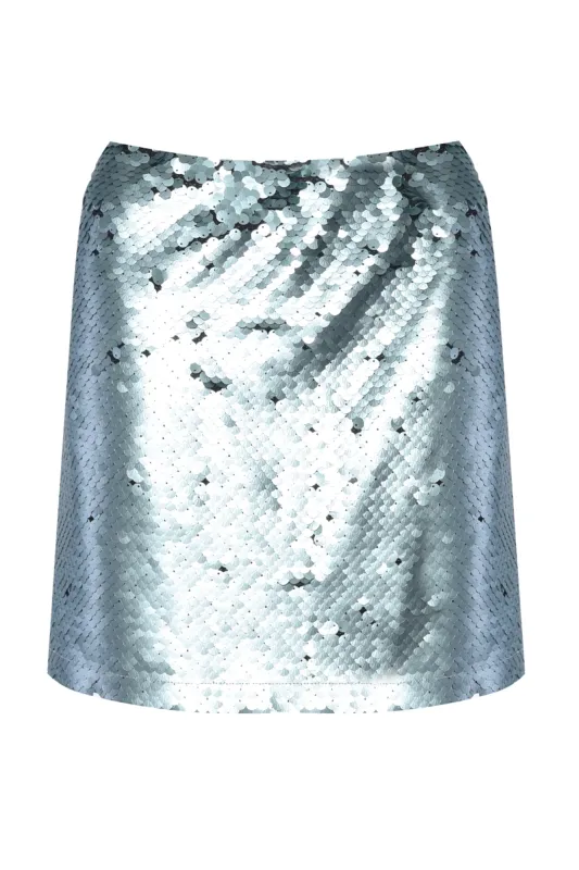 Glamorous Mint Matte Sequin Mini Skirt sold by Glamorous