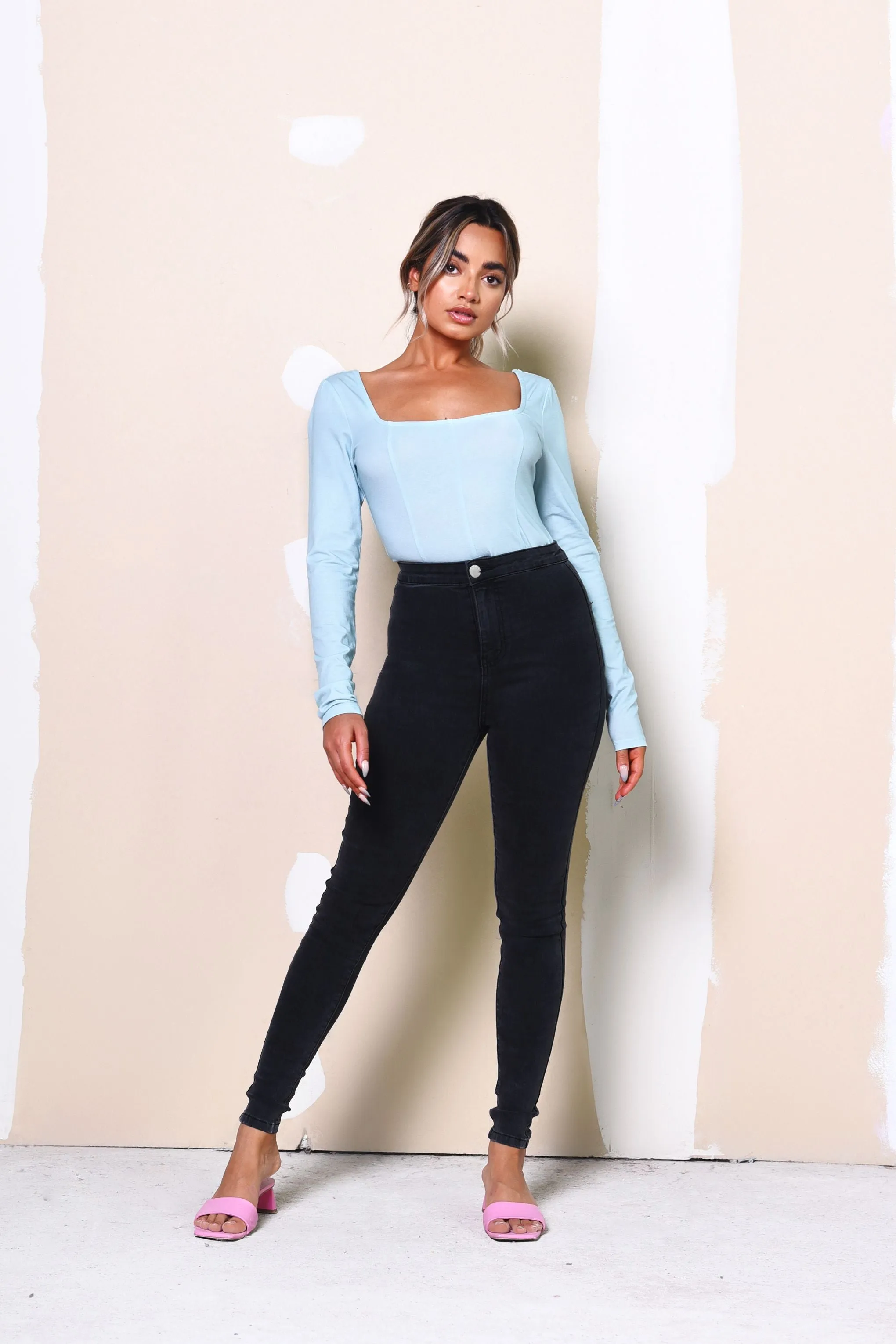 Glamorous Care Washed Black Skinny Jeans sold by Glamorous product image thumbnail 2