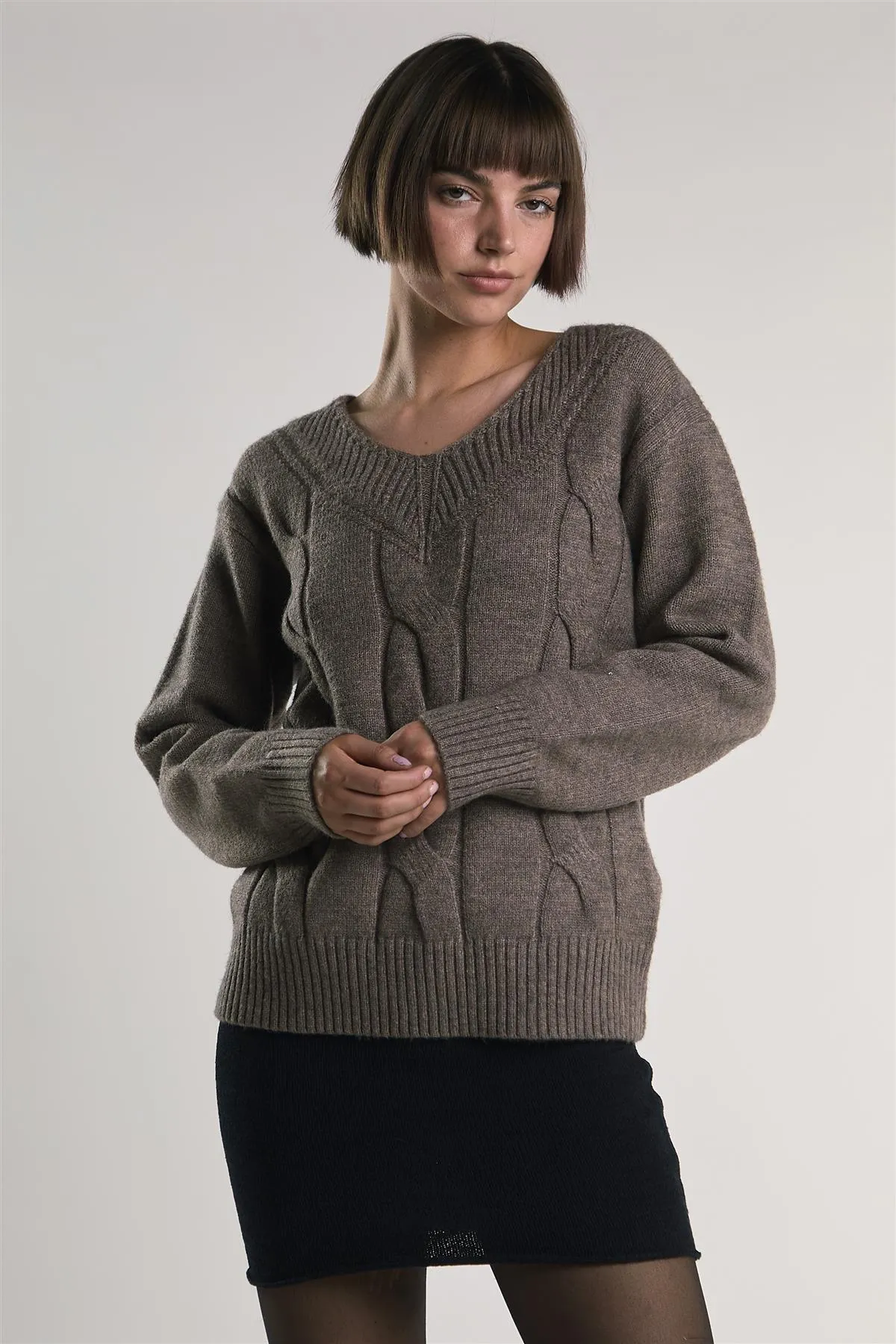 Black Knit-Fitted Mini-Skirt sold by Glamorous product image thumbnail 3