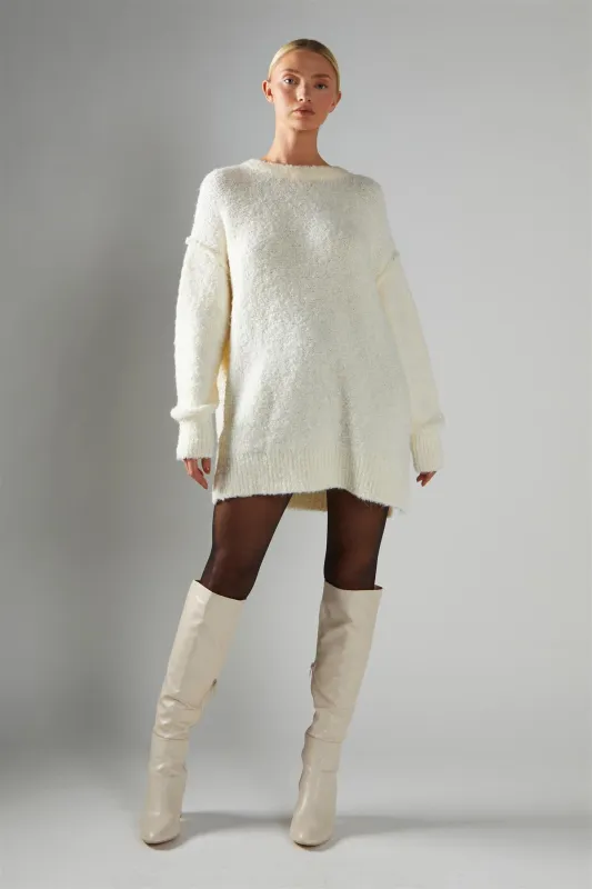 Cream Oversized-Jumper sold by Glamorous