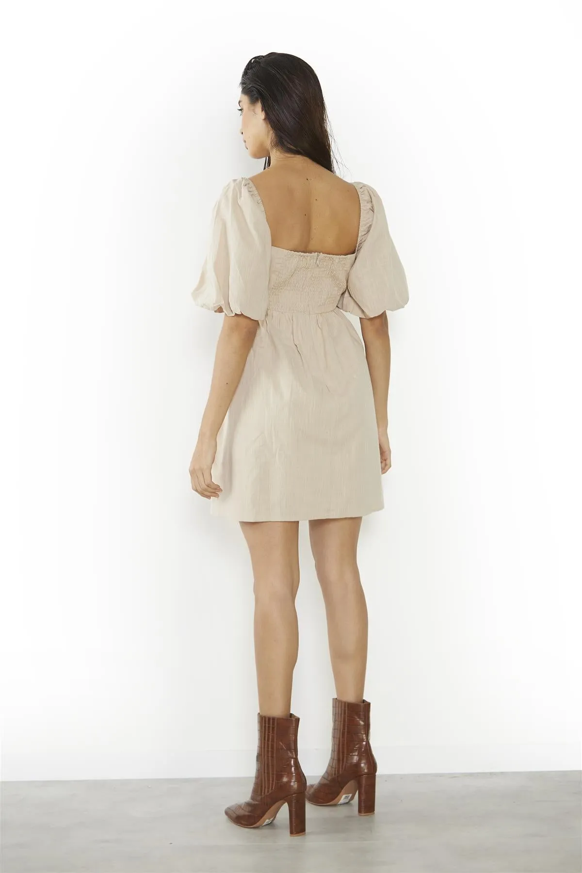 Stone Square-Neck-Skater Mini-Dress sold by Glamorous product image thumbnail 2