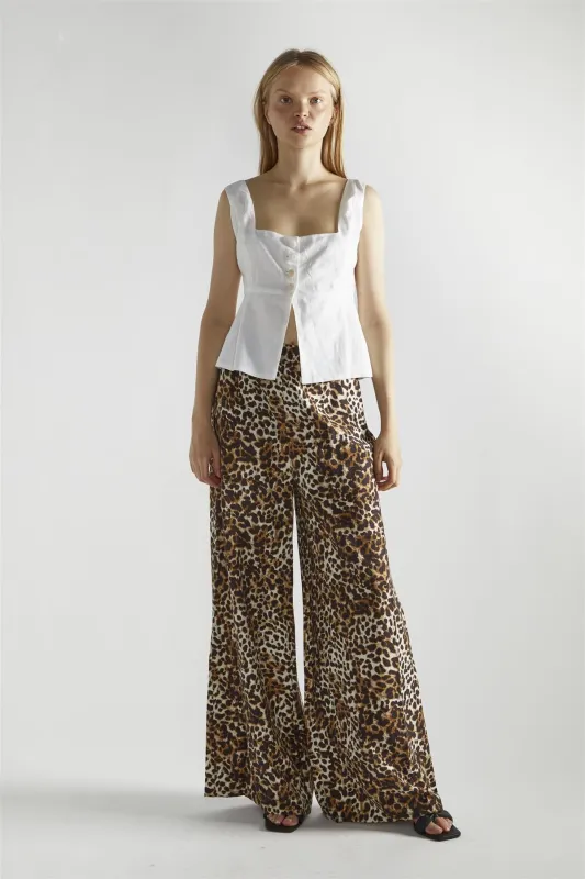 White Square-Neck Crop-Top made by Glamorous