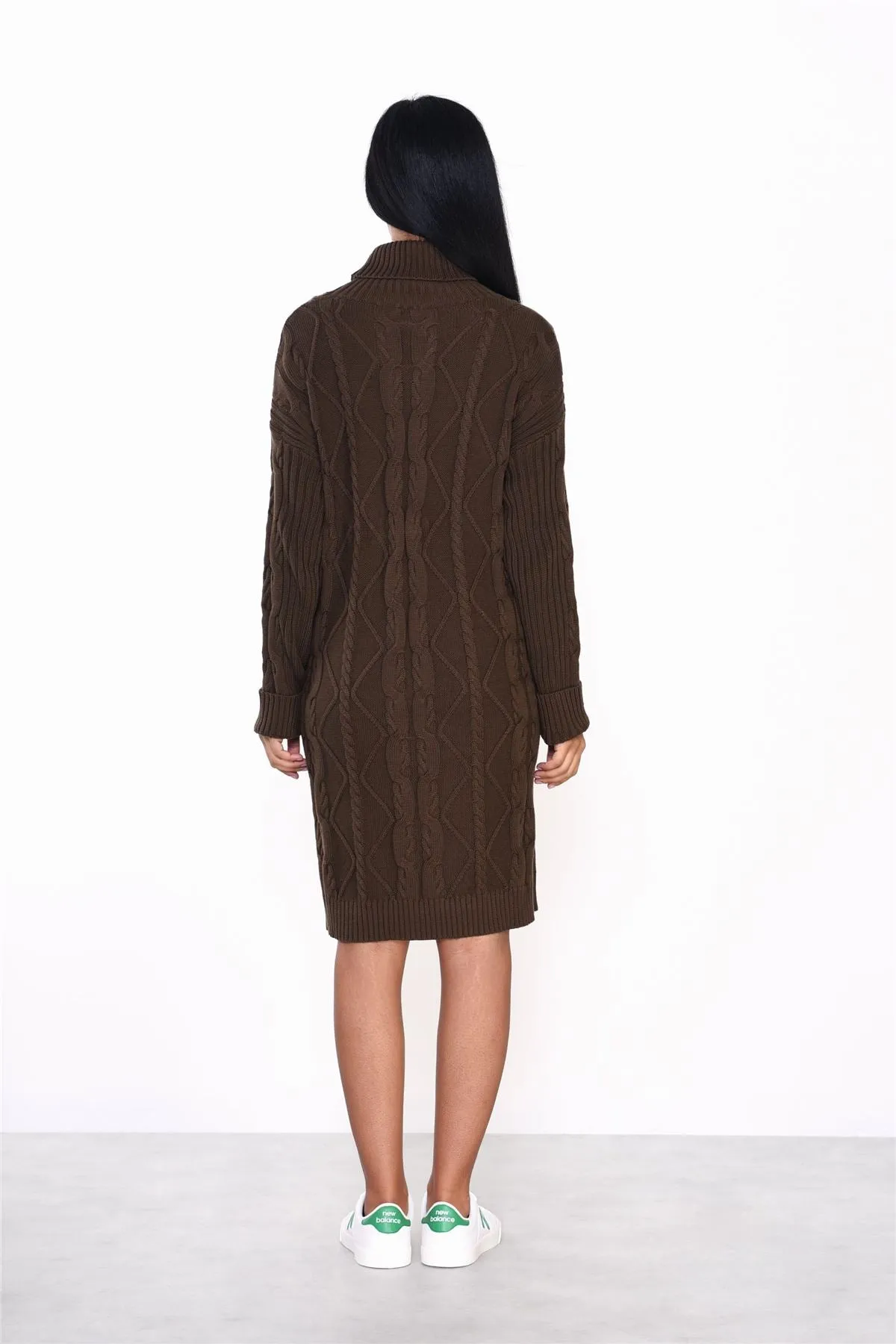 Khaki Brown Sweater Mini-Dress sold by Glamorous product image thumbnail 2