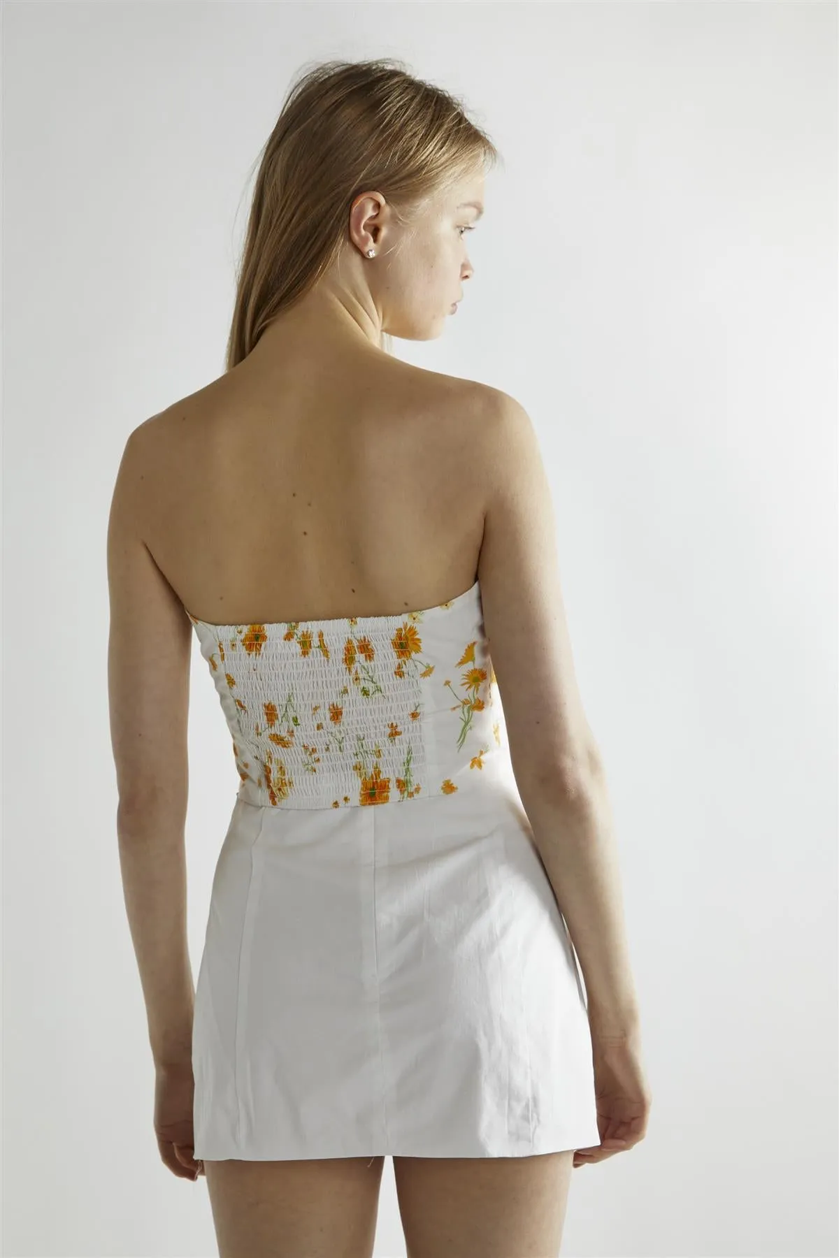 Marigold Floral Corselette Crop-Top sold by Glamorous product image thumbnail 2