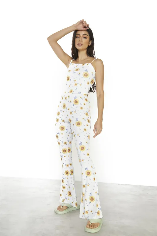 Sunflower-Rib Crop-Top sold by Glamorous