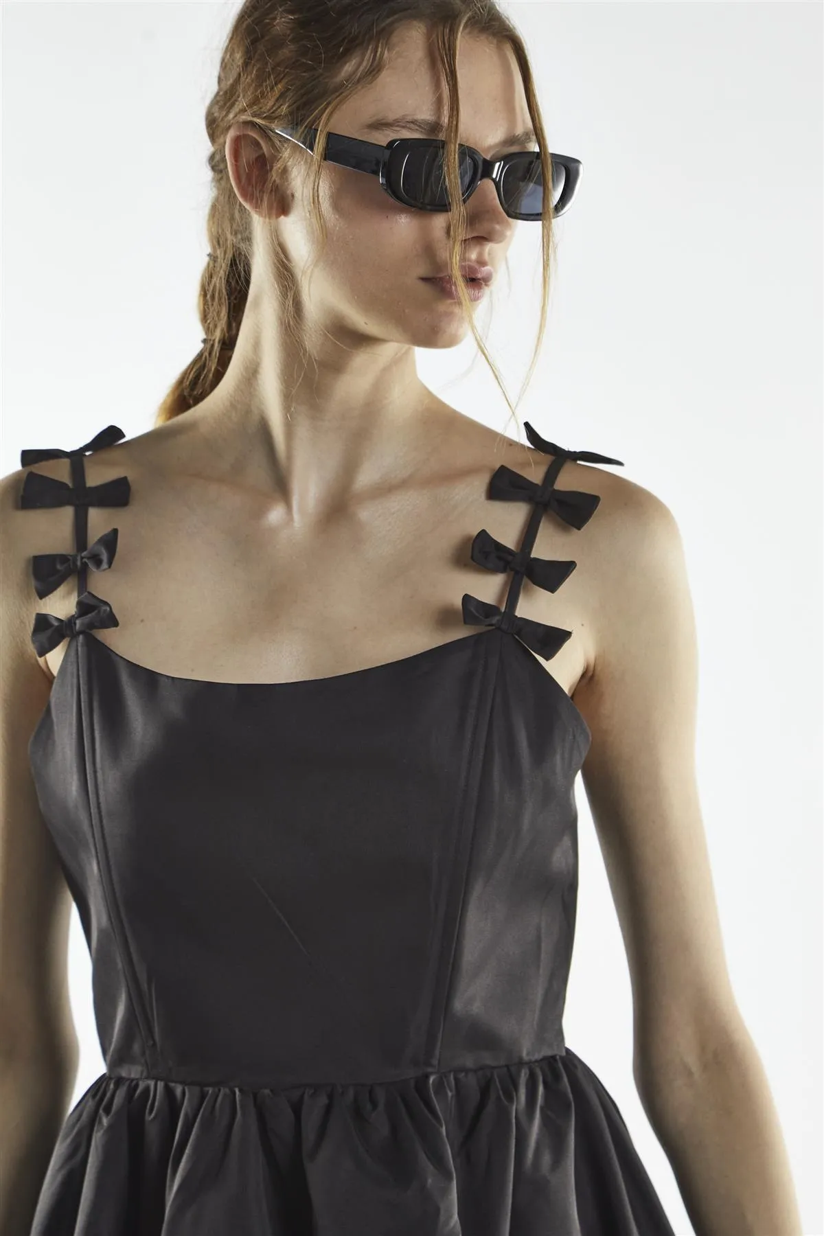 Bow Strap Mini Dress - Charli Black sold by Glamorous product image thumbnail 3