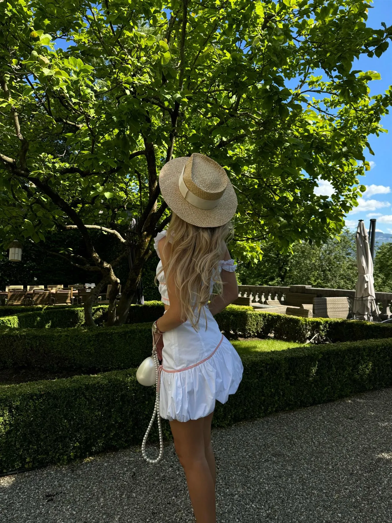 White Lace-Up Crop-Top sold by Glamorous product image thumbnail 2