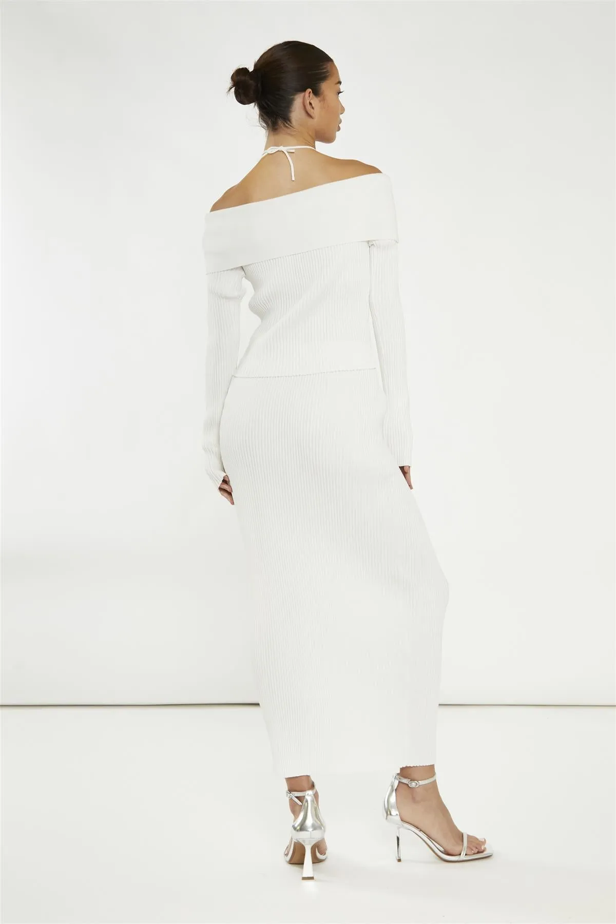 Off-White Beaded Strap Bardot-Top sold by Glamorous product image thumbnail 2