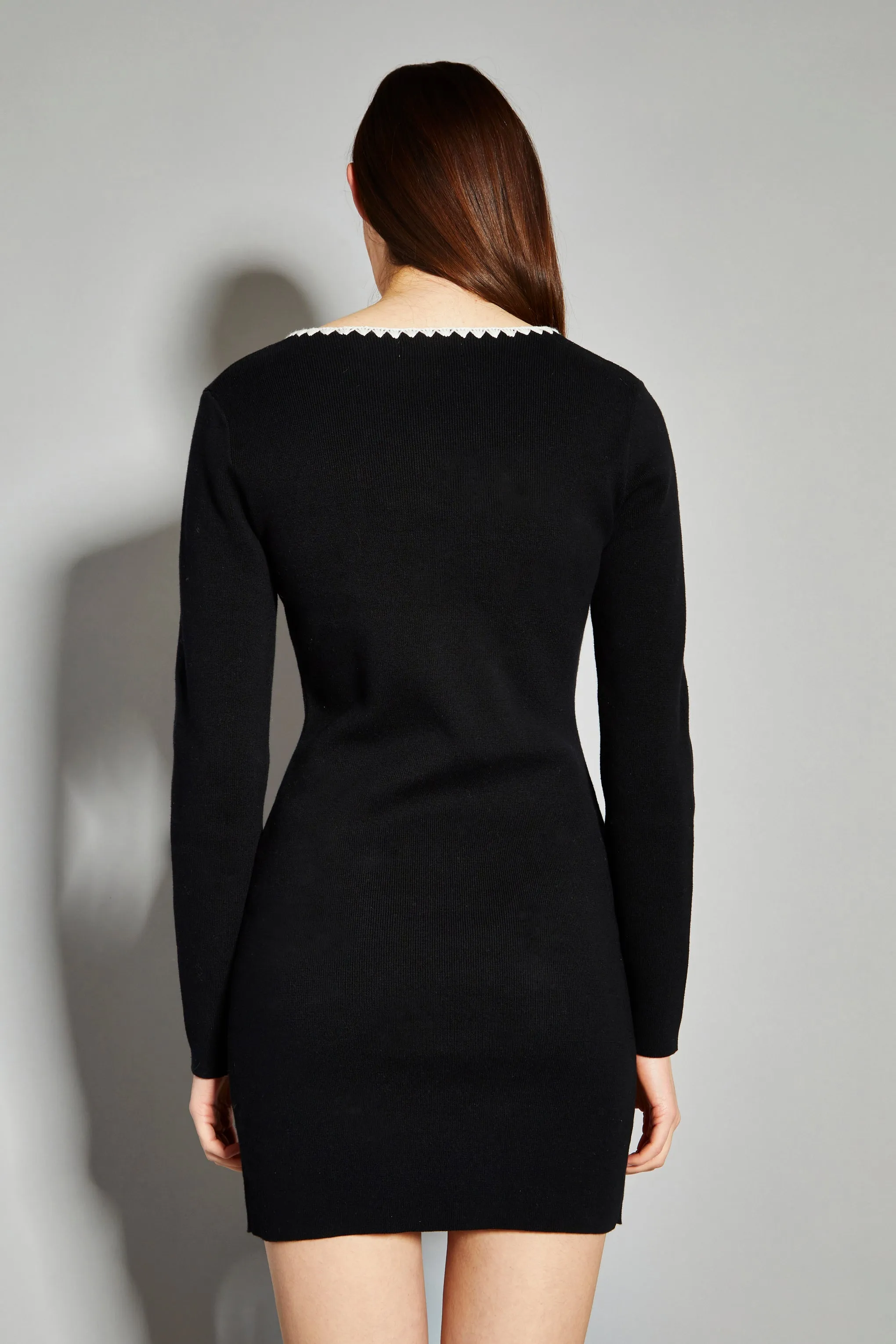 Glamorous Black Tie Front Cut Out Detail Mini Dress sold by Glamorous product image thumbnail 2