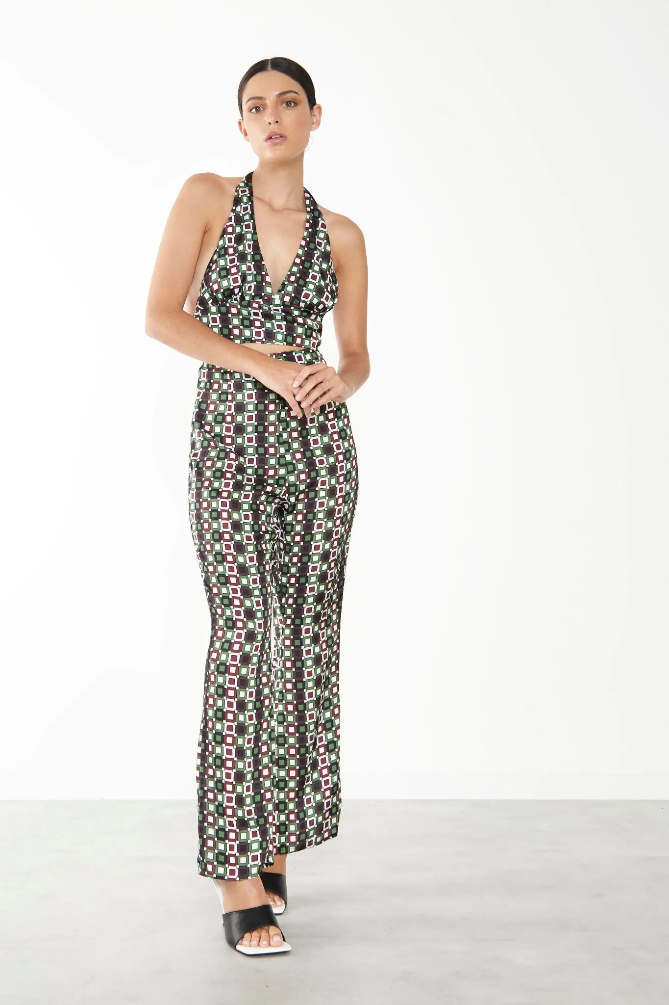 Glamorous Care Geometric Print Halter Neck Top sold by Glamorous product image thumbnail 3