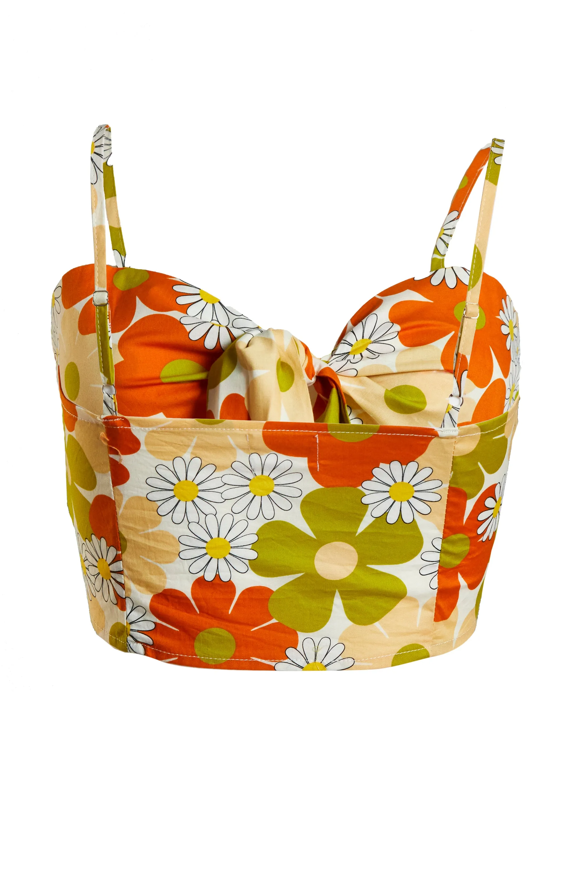 Glamorous Care Tie Front Strappy Crop Top sold by Glamorous product image thumbnail 5